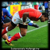 France v Tonga Sukanaivalu Hufanga